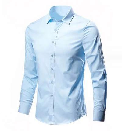 Profesionāli darba topi Vīriešu uzvalku krekli Svinīgie kleitu krekli Bez gludināšanas