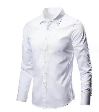 Profesionāli darba topi Vīriešu uzvalku krekli Svinīgie kleitu krekli Bez gludināšanas