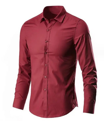 Profesionāli darba topi Vīriešu uzvalku krekli Svinīgie kleitu krekli Bez gludināšanas