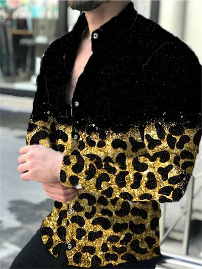 Μόδα πολυτελή ανδρικά πουκάμισα Πουκάμισο με μονό στήθος Casual μωβ Turbulent τύπωμα μακρυμάνικο μπλουζάκια Ανδρικά ρούχα Hawaii Cardigan