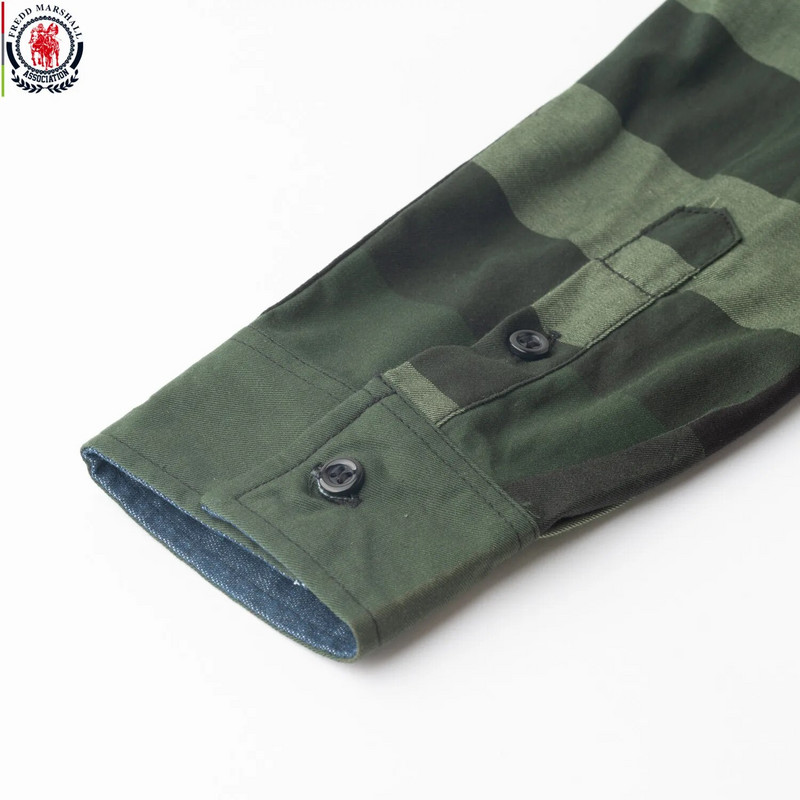 Freds Māršals, 2023. gada vasara, jauna mode, kontrasts, rūtains krekls ar garām piedurknēm, ikdienas lietišķs 100% kokvilna ar pogām uz augšu kleita krekli Topi