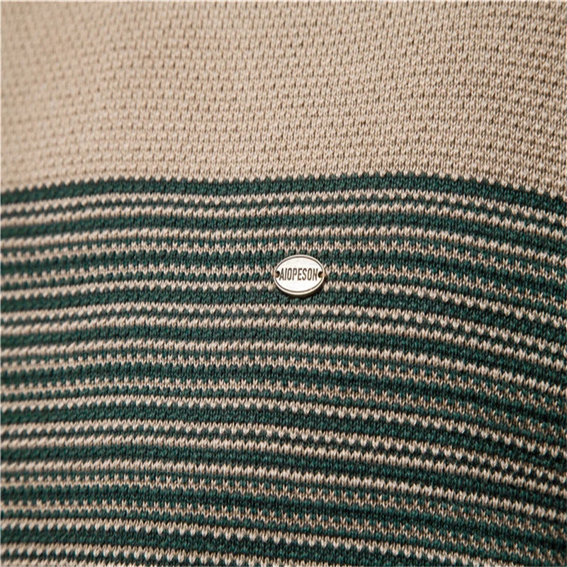 AIOPESON zīmola kokvilnas džemperis vīriešu modes gadījuma rakstura džemperi ar izgriezumu, trikotāžas vīriešu džemperis, jauni ziemas, silti vīriešu džemperi