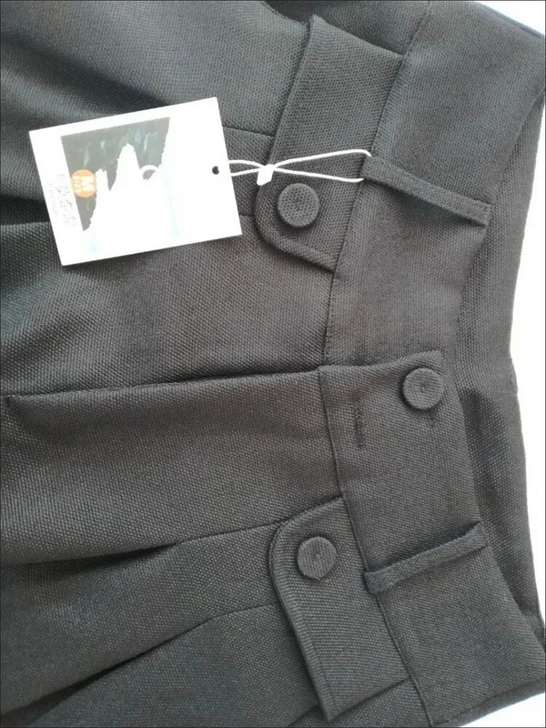 Őszi téli gyapjúkeverék Culotte Elegáns, magas derekú, széles szárú nadrágok női táskás koreai divatos Pantalones nagyméretű övnadrág