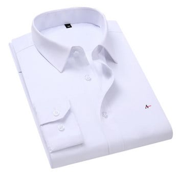 2022 Νέο Revased Plus 5xl -8xl camisa cmen slim μονόχρωμο μακρυμάνικο πουκάμισο επαγγελματικό casual λευκό πουκάμισο ανδρικό brand classic