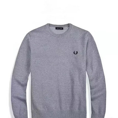 Őszi és téli férfi kötöttáru divat hímzés meleg alkalmi pulóver utcai Harajuku retro környakú pulóver