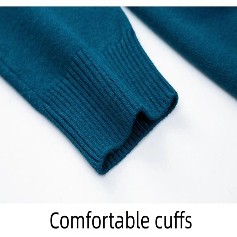 Rudens un ziemas vīriešu kašmira džemperis Vīriešu vilnas džemperis ar augstu apkakli Mīksts un silts džemperis Trikotāžas džemperis Vīriešu džemperis