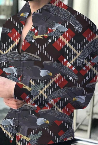 Χαβάης πουκάμισα Ψηφιακά τρισδιάστατα τυπωμένα πουκάμισα Ανδρικά πουκάμισα μόδας Casual μπλούζα παραλίας Κούβα μπλούζα πέτο Ανδρικά ρούχα Vocation
