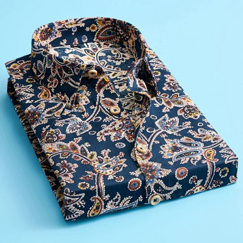 Плюс размер 5XL 2023 Нови летни мъжки хавайски ризи с къс ръкав Памучни ежедневни флорални ризи Wave Regular Мъжко облекло Мода