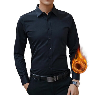 2023. gada ziemas rudens vīriešu vienkrāsaini brīvi kokvilnas lina krekls, brīvs krekls, ikdienas tops, silti vīriešu krekli ar garām piedurknēm