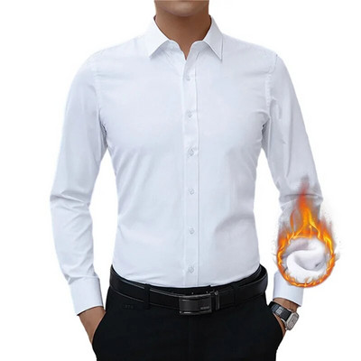 2023. gada ziemas rudens vīriešu vienkrāsaini brīvi kokvilnas lina krekls, brīvs krekls, ikdienas tops, silti vīriešu krekli ar garām piedurknēm