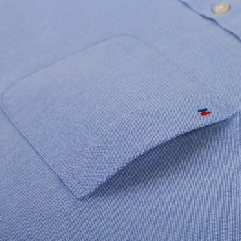 Мъжка Оксфордска карирана ежедневна риза с дълги ръкави Мъжки дизайнерски дрехи с яка с копчета Дебели работни ризи и блузи