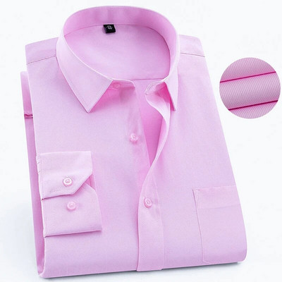 Liela izmēra 9XL 8XL 7XL Vīriešu biznesa ikdienas krekls ar garām piedurknēm Klasisks svītrains vīriešu sociālās kleitas ballītes smokings krekli balti zili