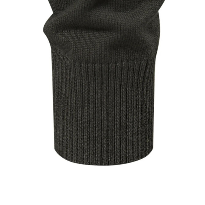 2023-as új őszi és téli középgalléros pamut pulóverek férfiaknak Alkalmi társasági kockás pulóverek Kötött férfi pulóverek