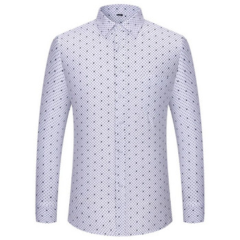 2023 Мъжка риза с дълъг ръкав Homme for Men, без желязо, бели работни офис ризи