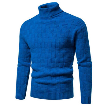 Νέο υψηλής ποιότητας ανδρικό πουλόβερ με ζιβάγκο μόδας Νεανικά Casual ζεστά άνετα πλεκτά μπλουζάκια