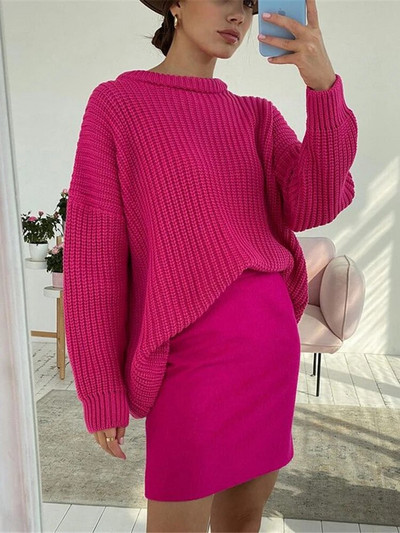 Kriptogrāfiski rudens ziemas trikotāžas džemperi sievietēm Modes džemperis ar garām piedurknēm džemperis Lielizmēra Ziemassvētku apģērbs