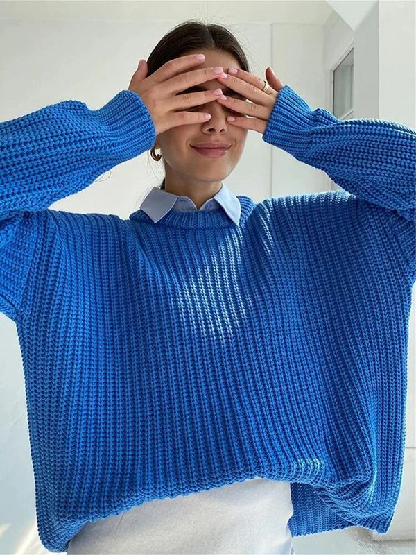 Kriptogrāfiski rudens ziemas trikotāžas džemperi sievietēm Modes džemperis ar garām piedurknēm džemperis Lielizmēra Ziemassvētku apģērbs