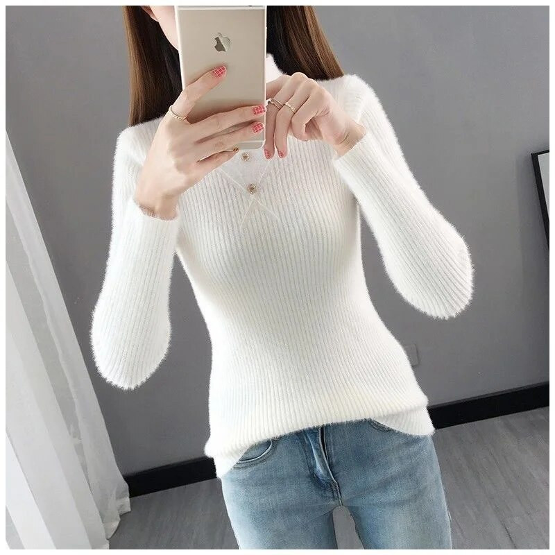 Sieviešu džemperis ar bruņurupuci, moderns 2023. gada jaunais modes tops rudens ziemas korejiešu džemperis, sieviešu džemperis, trikotāža