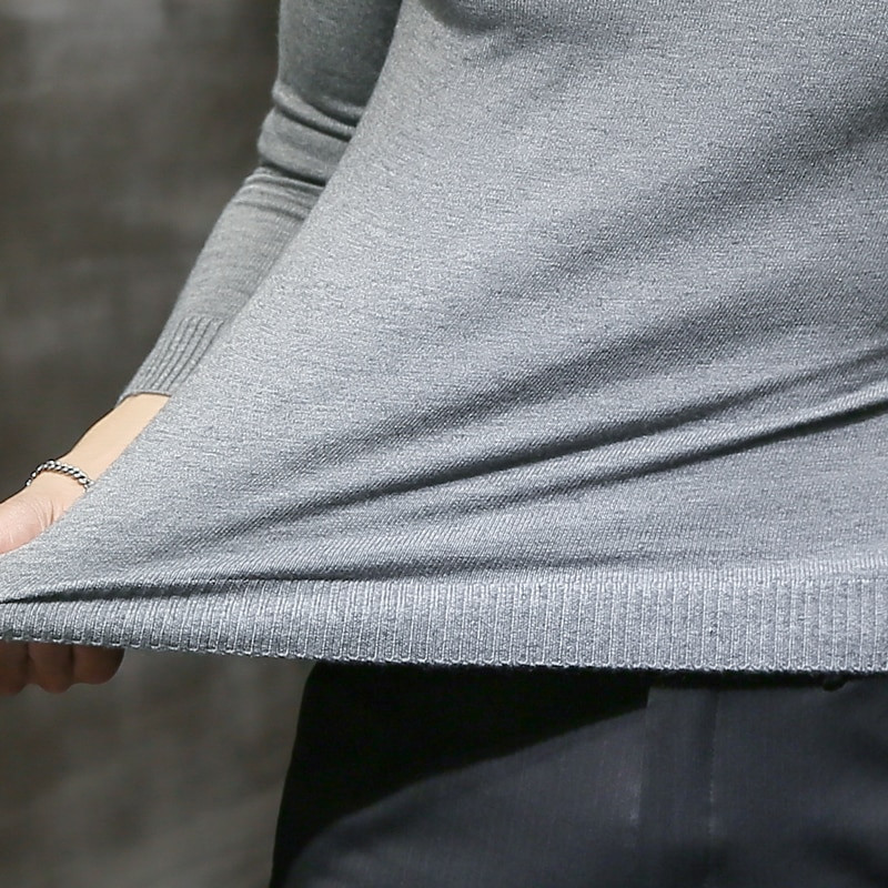 Rudens un ziemas jauns vīriešu džemperis ar apkakli Slim vīriešu ikdienas džemperis džemperis vīriešu apģērbs