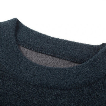 Ανδρικό χειμωνιάτικο πουλόβερ με στρογγυλή λαιμόκοψη χαλαρή νεανική μόδα Αστική απλή κορεάτικη μοντέρνα ζεστό μαλακό χοντρό πουλόβερ Ανδρικά ρούχα