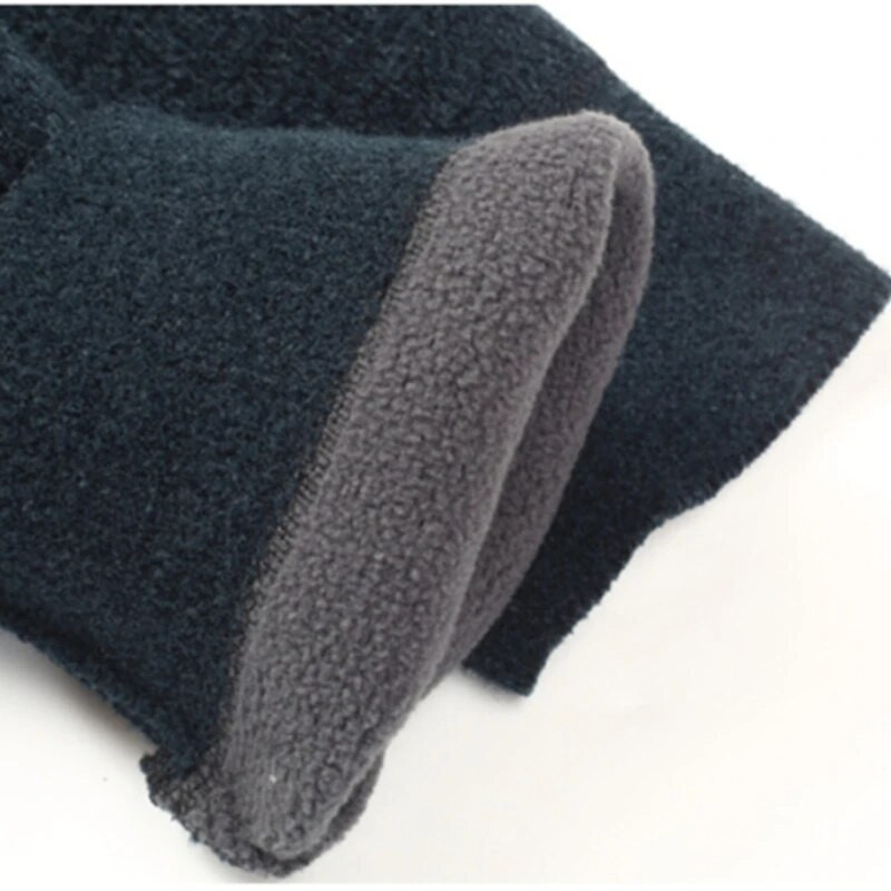 Meeste talvine kampsun Ümar kaelus Lahtine noorte mood Urban Lihtne Korea moodne soe pehme paks kampsun Meeste riided