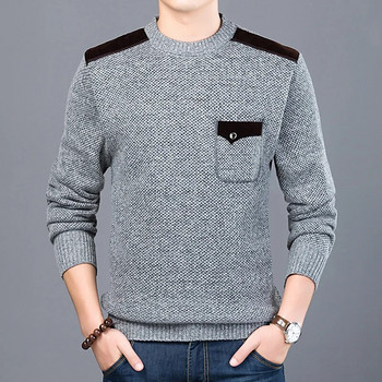 2023 Νέα μάρκας μόδας Πουλόβερ για ανδρικά πουλόβερ Πλεκτά πλεκτά με λαιμόκοψη σε φθινόπωρο Κορεάτικο στυλ casual ανδρικά ρούχα
