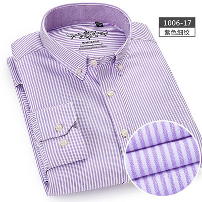 Ανδρικό μακρυμάνικο μασίφ ανδρικό πουκάμισο Oxford ανδρικό μπλουζάκι με μονό τσεπάκι Casual ανδρικά μπλουζάκια