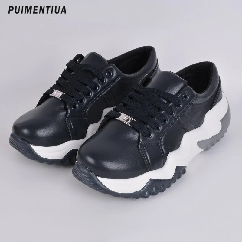 2023. g. Jauni elpojoši vulkanizēti apavi sieviešu ikdienas sporta apavi ar platformu vasarā ar biezu šņorīti, liela izmēra audekla ikdienas apavi