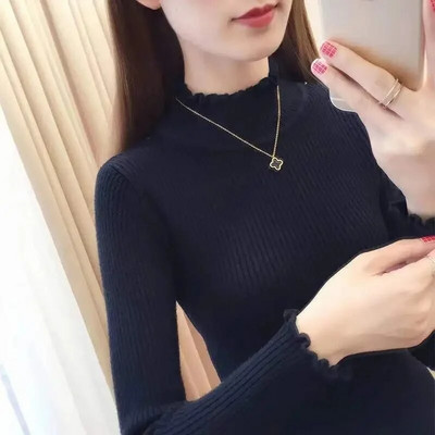 Női pulóver garbó pulóverek őszi téli pulóverek új 2023 hosszú ujjú vastag meleg női pulóver pulóverek húzó