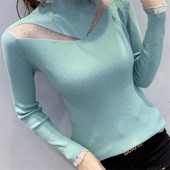 2023-as őszi tél szexi női pulóverek felsők Karcsú, szüreti pulóver, puha, meleg húzású női alkalmi pulóver, kötött pulóver