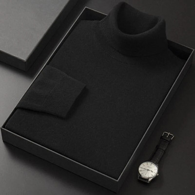 Muški gornji dio džempera s lažnim ovratnikom od 100% čiste vune Novo 2023. Jesen Zima Pletena odjeća od kašmira Muški pulover Pleteni topli džemper Muški