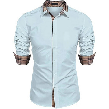Μακρυμάνικο ανδρικό πουκάμισο 2022 Επαγγελματικό πουκάμισο 5xl Φθινοπωρινό ριγέ με κουμπιά μπλουζάκι φαρδιά casual μπλουζάκια Υπερμεγέθη επώνυμα ρούχα