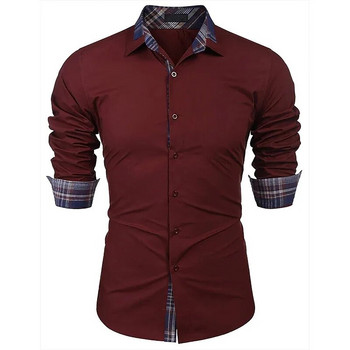 2022 Мъжки ризи с дълъг ръкав Бизнес риза 5xl Есенни ревери с копчета с ивици Топ Свободни ежедневни тениски Извънгабаритни дизайнерски дрехи