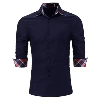 Μακρυμάνικο ανδρικό πουκάμισο 2022 Επαγγελματικό πουκάμισο 5xl Φθινοπωρινό ριγέ με κουμπιά μπλουζάκι φαρδιά casual μπλουζάκια Υπερμεγέθη επώνυμα ρούχα