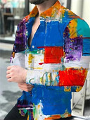 2023. aasta Meeste tantsumood luksuslik kardigan, mis suurendab sotsiaalset meeste tagumikku särk vabaaja mustriga õmblusmustriga pikkade varrukatega särk