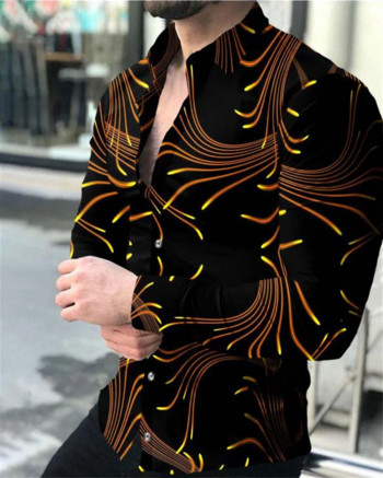 Η πολυτελής ζακέτα μόδας ανδρικού χορού 2023 αυξάνει το κοινωνικό ανδρικό πουκάμισο με πισινό με μοτίβο ραφής με μακρυμάνικο πουκάμισο