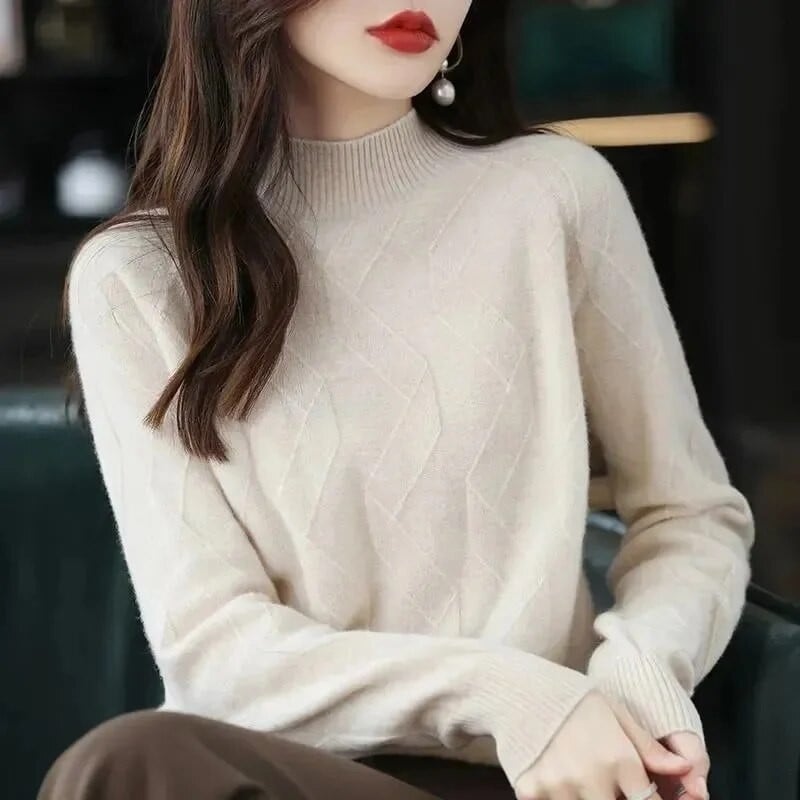2023 Φθινόπωρο χειμερινό κασμίρ Πουλόβερ Γυναικεία πουλόβερ Jumpers Λεπτά πουλόβερ Γυναικεία μακρυμάνικα πουλόβερ Πλεκτά μπλουζάκια