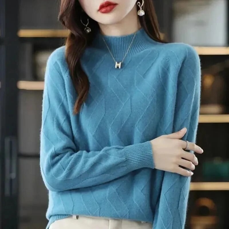 2023 Φθινόπωρο χειμερινό κασμίρ Πουλόβερ Γυναικεία πουλόβερ Jumpers Λεπτά πουλόβερ Γυναικεία μακρυμάνικα πουλόβερ Πλεκτά μπλουζάκια