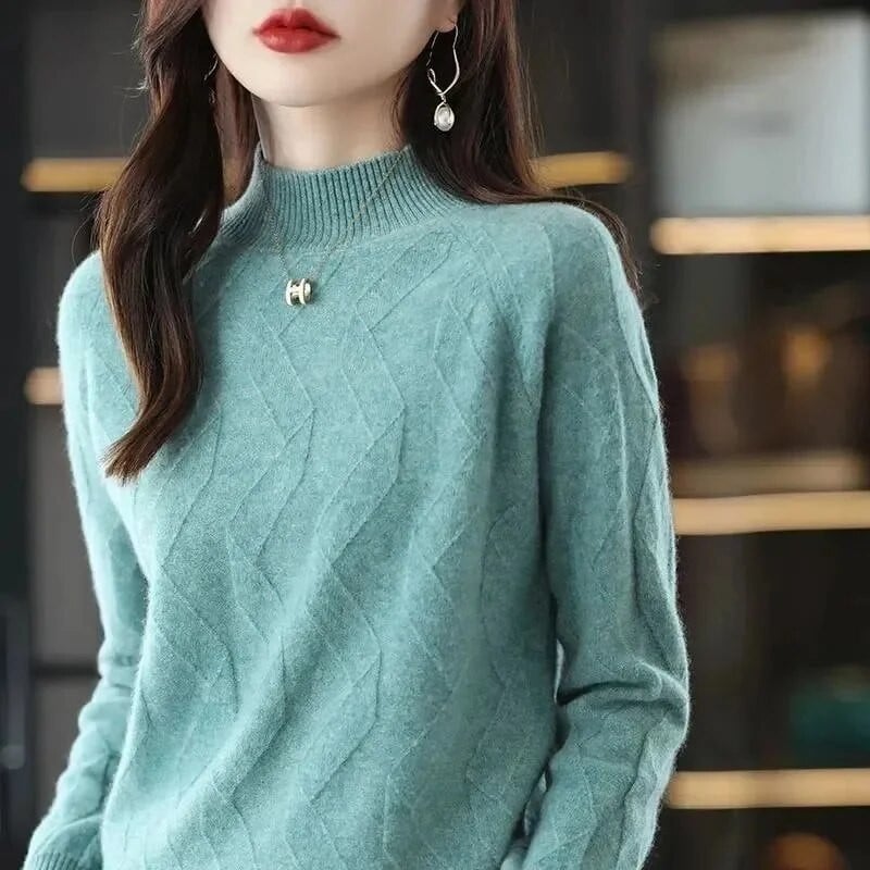 2023 Φθινόπωρο χειμερινό κασμίρ Πουλόβερ Γυναικεία πουλόβερ Jumpers Λεπτά πουλόβερ Γυναικεία μακρυμάνικα πουλόβερ Πλεκτά μπλουζάκια