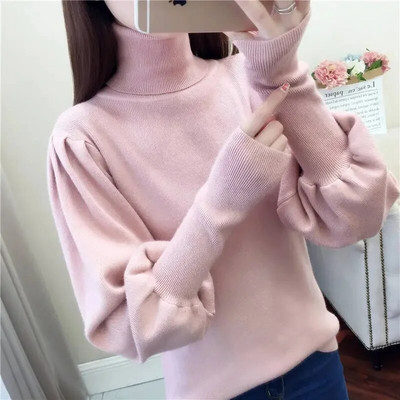 Pulovers trikotāžas džemperis Rudens ziemas apģērbs Sieviešu 2023. gads ar garām piedurknēm Slim Basic, mīksti sieviešu džemperi, džemperi, topi