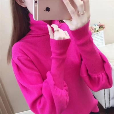 Pulovers trikotāžas džemperis Rudens ziemas apģērbs Sieviešu 2023. gads ar garām piedurknēm Slim Basic, mīksti sieviešu džemperi, džemperi, topi