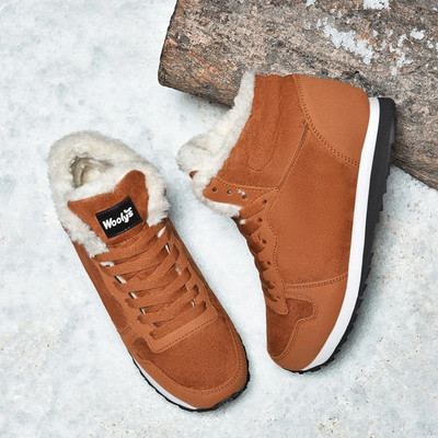 Γυναικεία αθλητικά παπούτσια 2022 Keep Warm Χειμερινά αθλητικά παπούτσια με γούνα χειμερινά παπούτσια για γυναίκες Μαύρα αθλητικά Chaussure Femme Couple Γυναικείο τένις