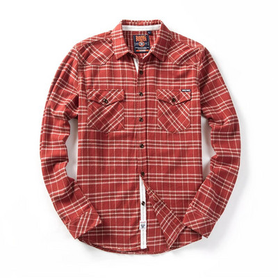 2022. gads. Vīriešu ikdienišķs rūtains flaneļa krekls ar garām piedurknēm, jauns rudens apģērbs, topi, garais krekls, krūtis.