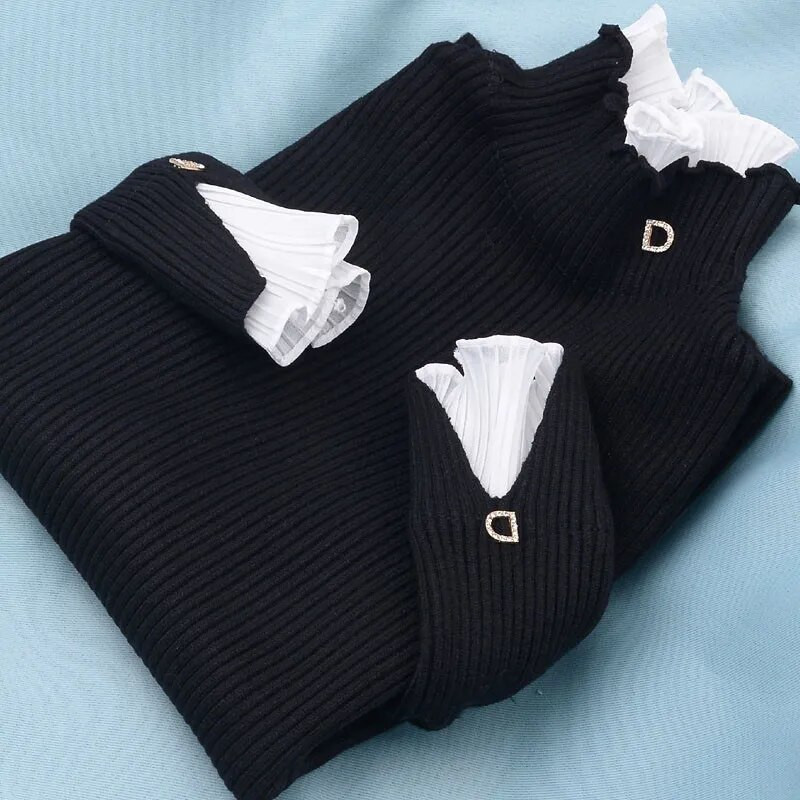 Augstas kvalitātes džemperis ar bruņurupuču apkakli sieviešu džemperis rudens ziemas ciets adīts džemperis ikdienas sieviešu vintage liela izmēra džemperis P234