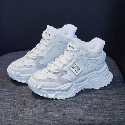 Έλα 2023 Νέα In Plus Βελούδινη Ζεστή Πλατφόρμα Αθλητικά Παπούτσια Γυναικεία Άνετα Μποτάκια Χιονιού Γυναικεία Χονδρά Αθλητικά Γυναικεία Χειμερινά Αθλητικά Παπούτσια