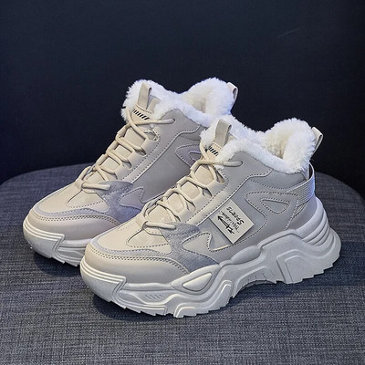 Έλα 2023 Νέα In Plus Βελούδινη Ζεστή Πλατφόρμα Αθλητικά Παπούτσια Γυναικεία Άνετα Μποτάκια Χιονιού Γυναικεία Χονδρά Αθλητικά Γυναικεία Χειμερινά Αθλητικά Παπούτσια