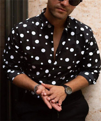 2023. gads. Jauns vīriešu krekls ar garām piedurknēm apdrukāts vīriešu sabiedriskais luksusa vīriešu dizaineru apģērbs Havajiešu mode Eleganta klasiskā mode