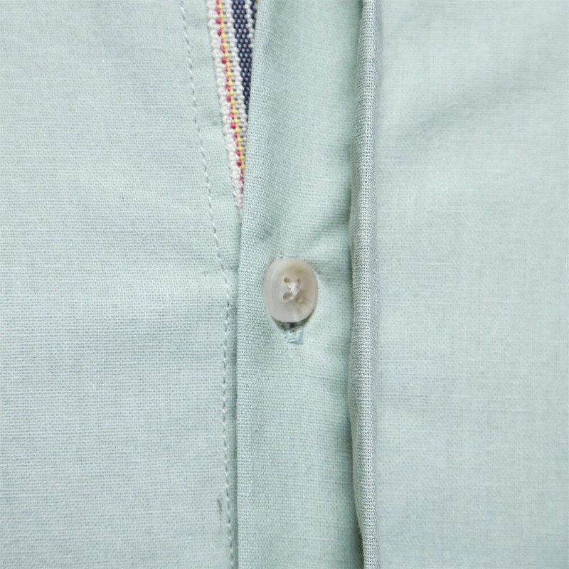 AIOPESON vienkrāsaina apkakle vīriešu krekli 100% kokvilnas krekli ar garām piedurknēm vīriešiem Jauni pavasara kvalitātes ikdienas krekli vīriešu