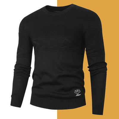 Jauns modes vīriešu džemperis džemperis ikdienišķs rudens plāns džemperis džemperis vīriešu ziemas trikotāžas džemperi Topi vīriešu džemperis liela izmēra 4XL