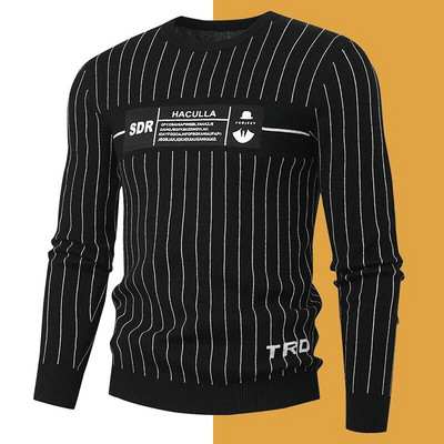 Jauns modes vīriešu džemperis džemperis ikdienišķs rudens plāns džemperis džemperis vīriešu ziemas trikotāžas džemperi Topi vīriešu džemperis liela izmēra 4XL